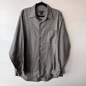 Harold Powell 100% Cotton Long Sleeve Botton Down Collard Mens Shirt‎ Size L
